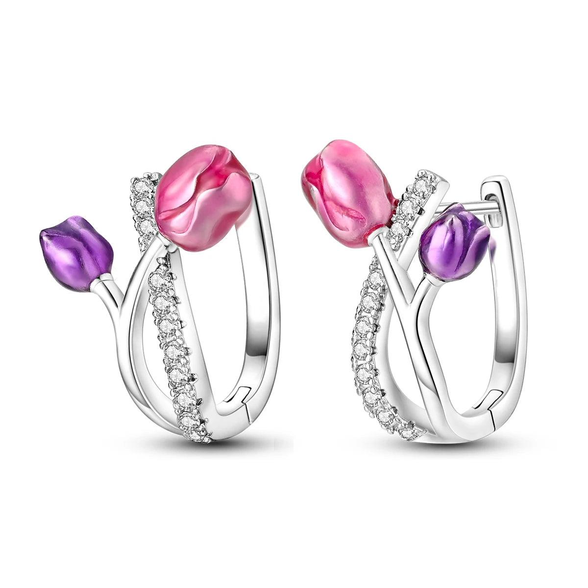 Creolen aus 925er Silber für Damen, Pendientes, Mond, Sonne, Original-Ohrringe, Modeschmuck