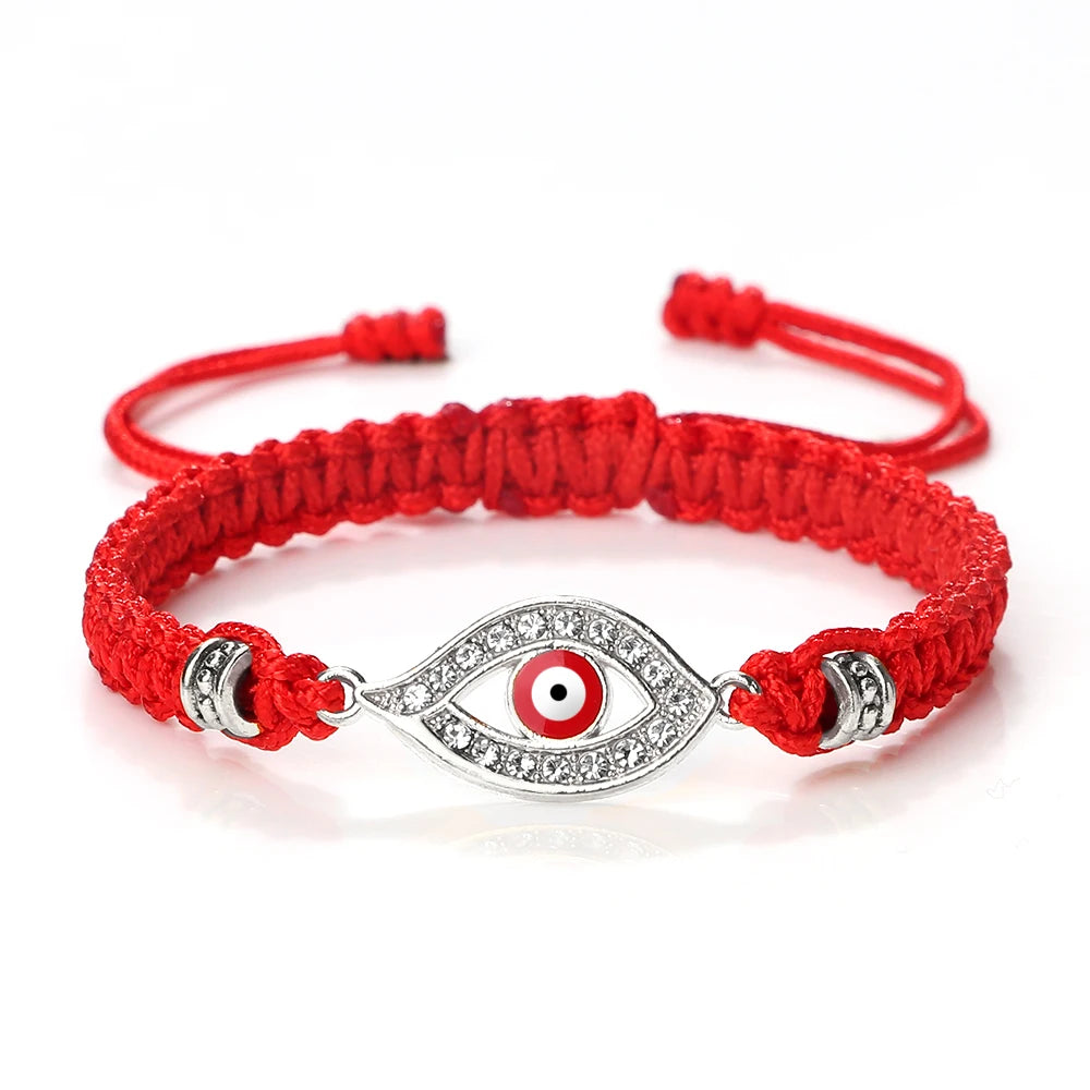 Handgemachte türkische böse Blick Armbänder für Frauen Männer geflochtene rote Seil Glück Armbänder Mode Paar Armbänder Freundschaft Schmuck