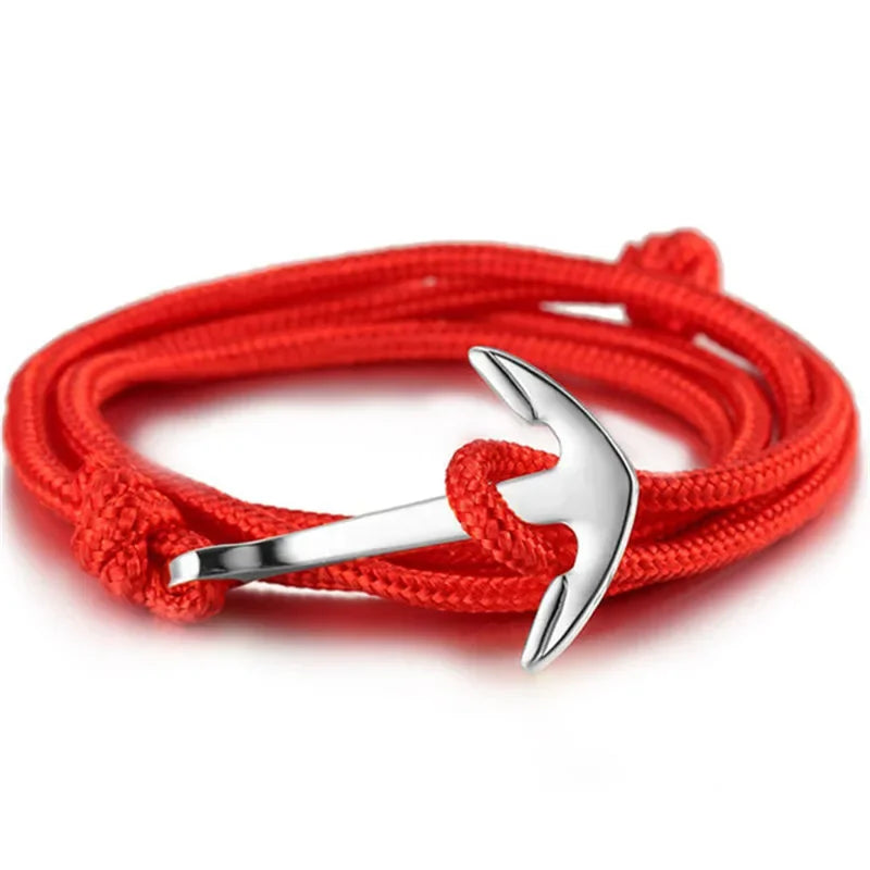 Großhandel Sommer-Stil, Nylon-Seil-Kette und Gliederarmbänder, beliebter Schmuck, Anker-Armbänder für Damen und Herren, 2024, heißer Verkauf