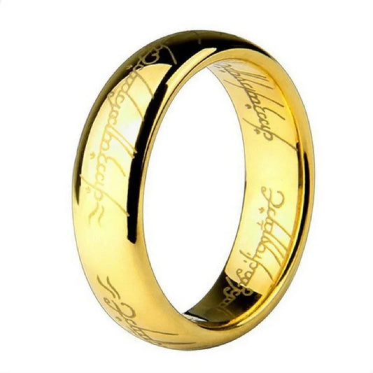 6MM Edelstahl Lasergravur Exquisite Paare Eheringe, Männer und Frauen Mode Film Schmuck Geschenke Großhandel
