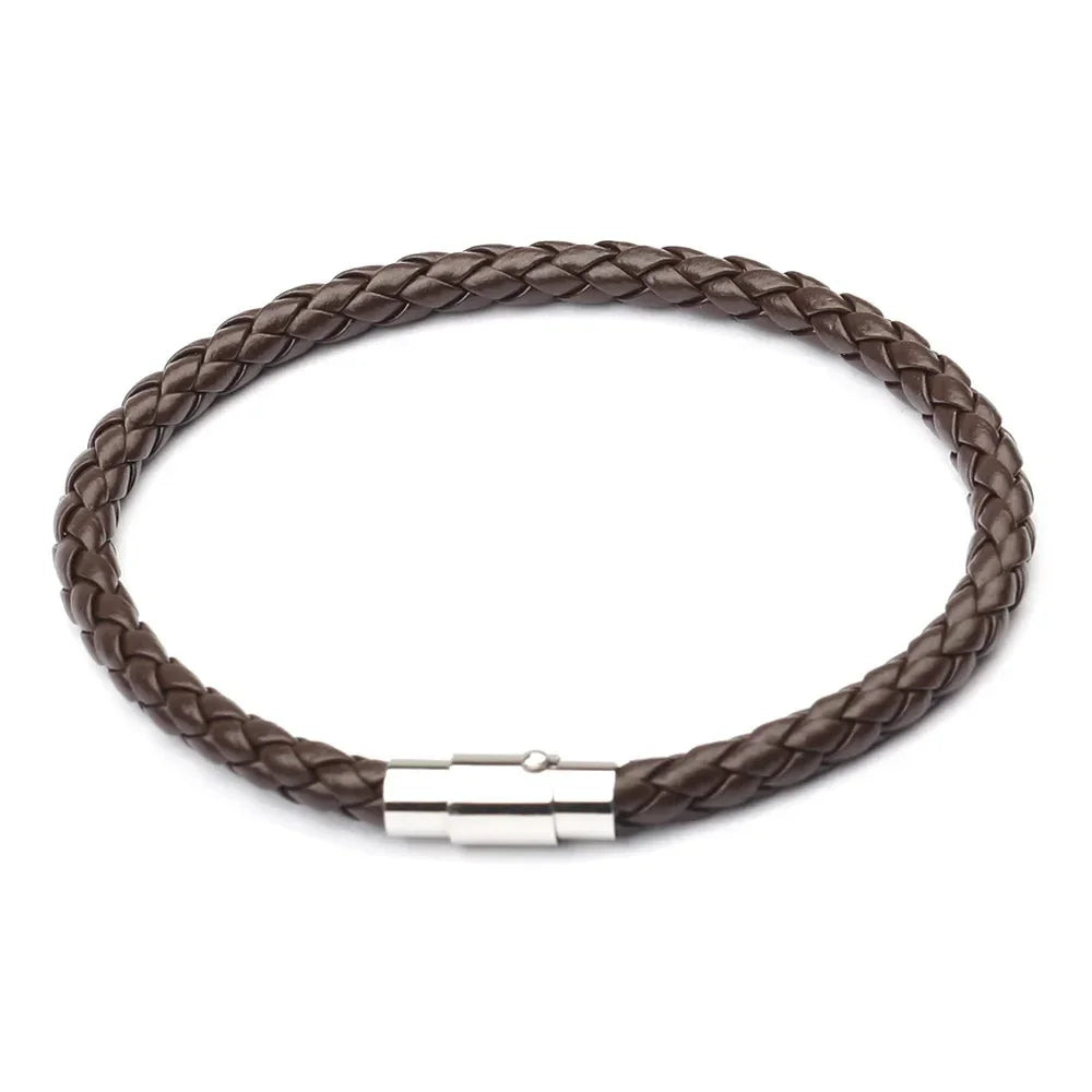 Neue Trendy Männer Schwarz Leder Armband Freundschaft Armbänder & Armreifen Pulseras Hombre Punk Männer Schmuck Weihnachten Geschenk SL019