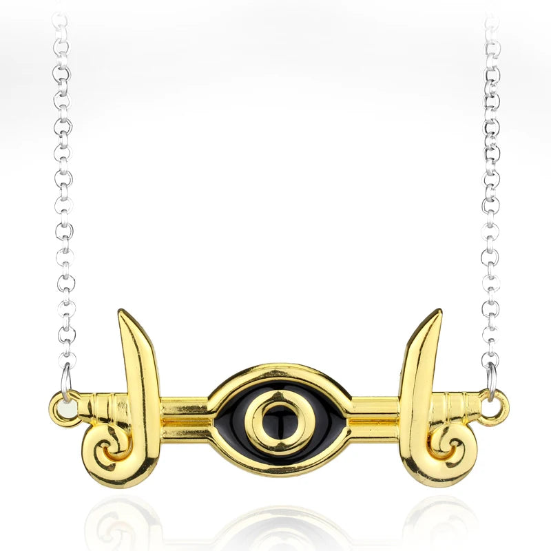 Anime Yu-Gi-Oh Halskette YGO Puzzle YuGiOh Yugi Millennium Pyramide Anhänger Schlüsselanhänger für Frauen Männer Ägyptisches Auge des Horus Schmuck