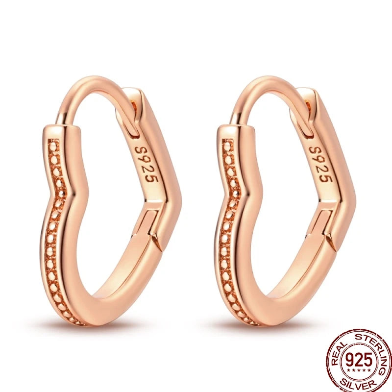 Ohrnadel aus 925er-Sterlingsilber, minimalistisch, gedreht, rund, Gold, Creolen, modisch, Zirkon, Ohrschnalle, Hochzeit, Damenschmuck, Geschenk