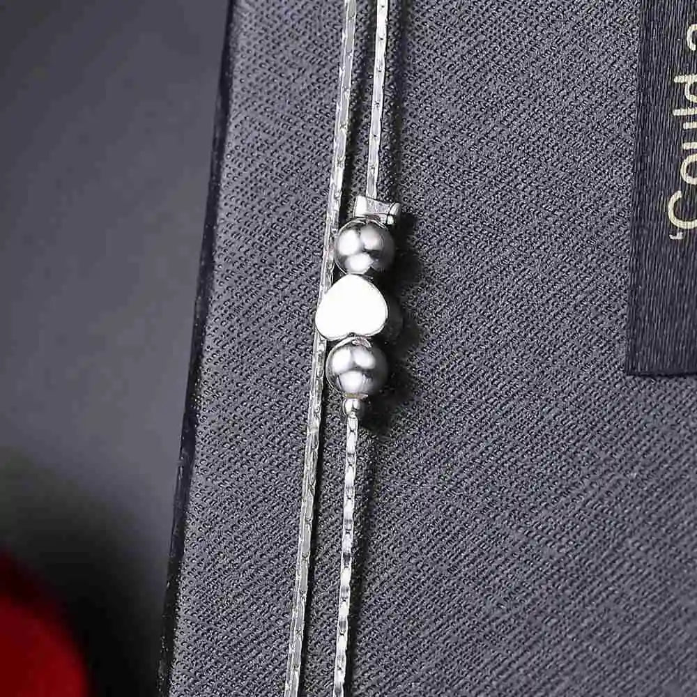 Herzförmige Fußkette Fußkettchen Armbänder 925er Sterlingsilber Modeschmuck für Frauen Großhandel