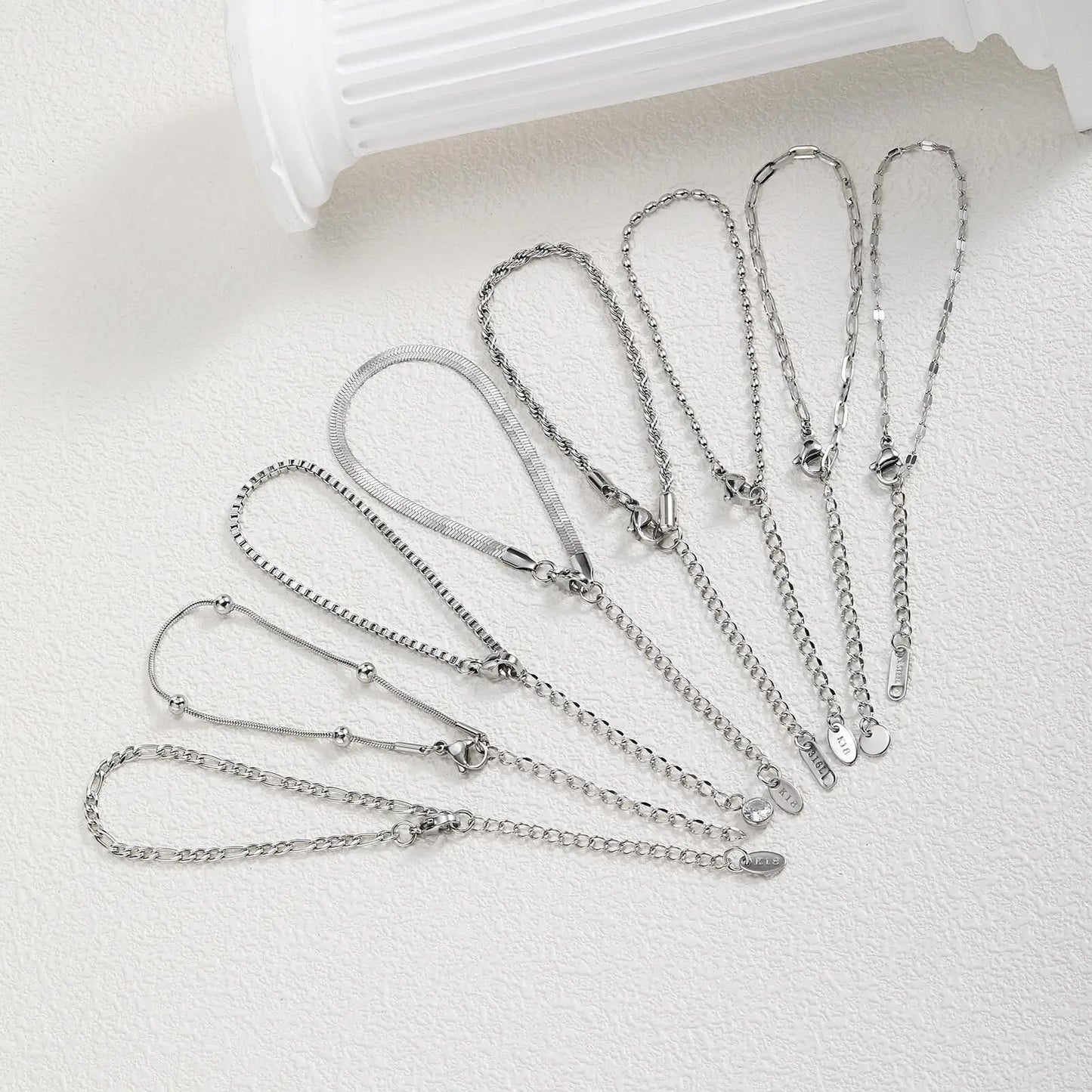 Edelstahl-Kettengliederarmbänder für Damen und Herren, Liebesgeschenk zum Valentinstag für Sie