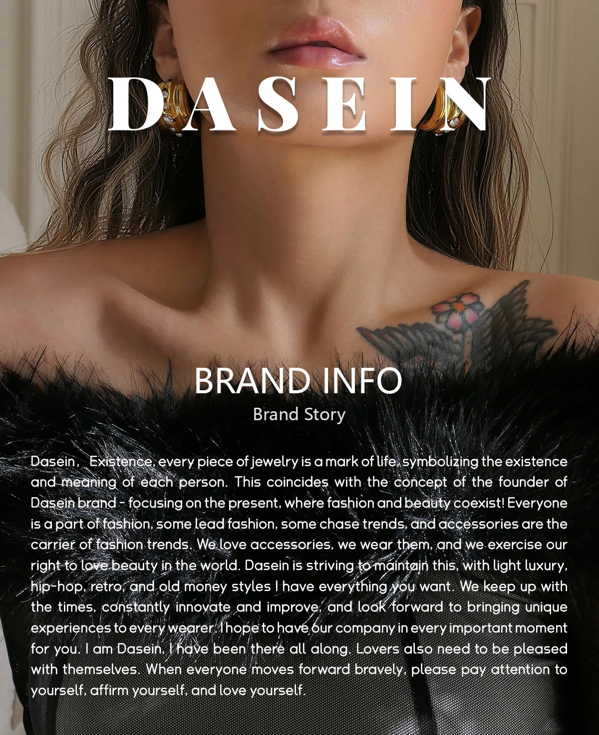 DASEIN Custom Trendy Zirkon Promise Neck Itl Ringe für Frauen Edelstahl Schmuck Neue Ehering für Party Frauen Geschenke