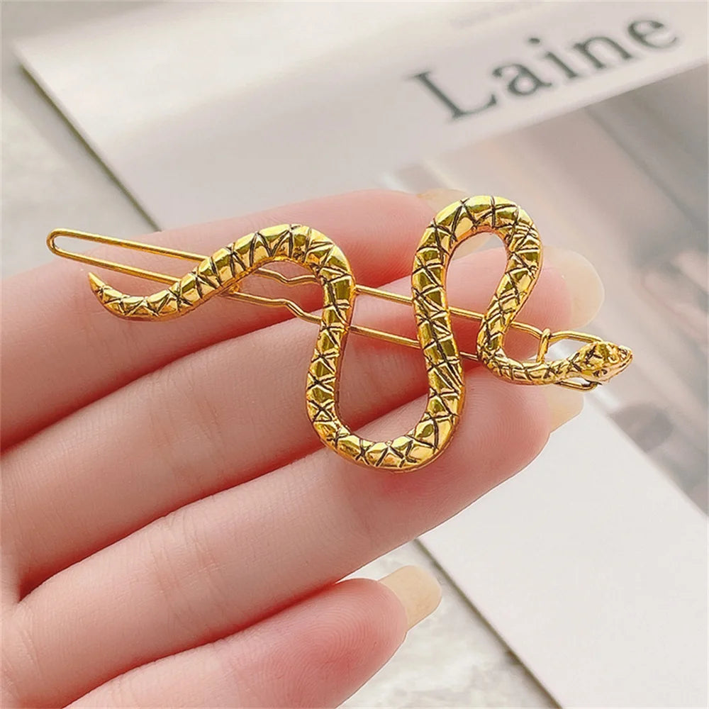Gothic Metall Schlangenförmige Haarspange Damen Seitlicher Pony Haarnadeln Mädchen Halter Mode Punk Haarspangen Kopfbedeckung Haarschmuck