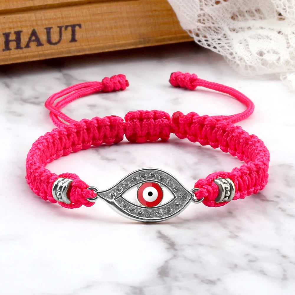 Handgemachte türkische böse Blick Armbänder für Frauen Männer geflochtene rote Seil Glück Armbänder Mode Paar Armbänder Freundschaft Schmuck
