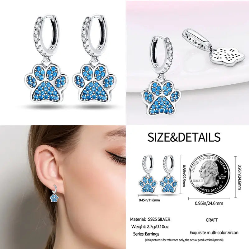 2024 Hotsale Ohrringe aus 925er-Sterlingsilber, Creolen mit Pavé-CZ-U-Form, Zirkon für Frauen, funkelnd, mit Größe, Modellanzeige