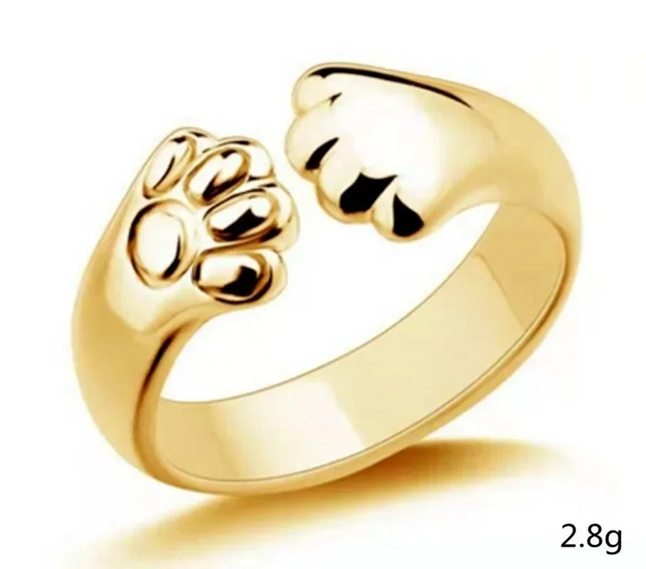 Niedliche Glückskatze-Tierringe, verstellbare Fingerringe für Männer, Liebhaber, Frauen, Dame, Mädchen, Jungen, männlich, Valentinstag, Paarschmuck
