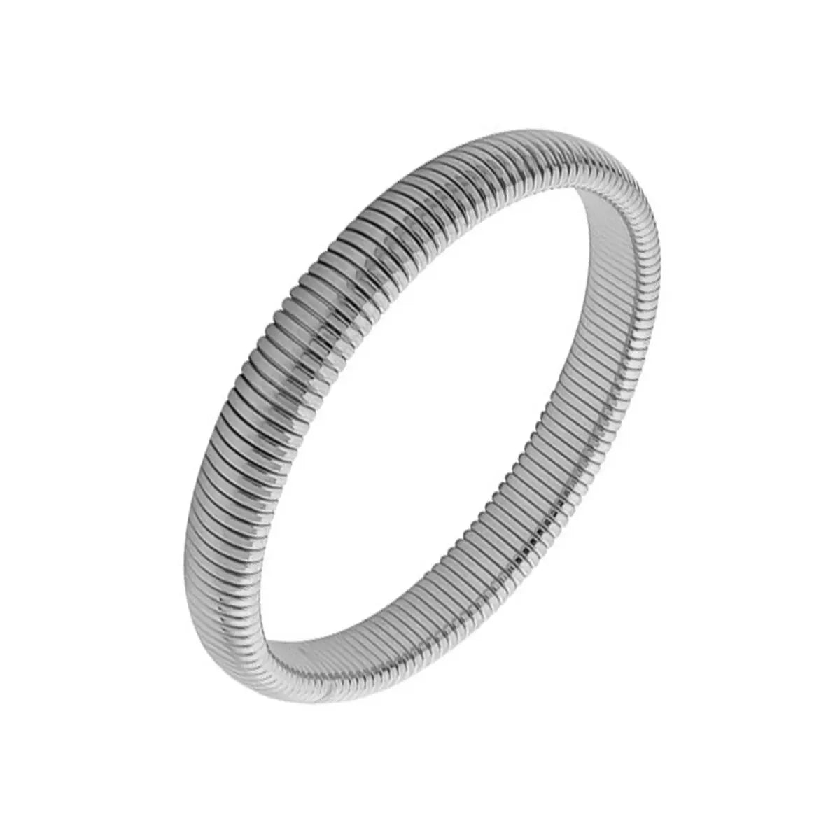 Wasserdichtes Edelstahl-Retro-Elastizitäts-Armband aus dickem Metall, poliert, 18 Karat vergoldet, Trend, Mode, Unisex, Schmuck für Männer und Frauen
