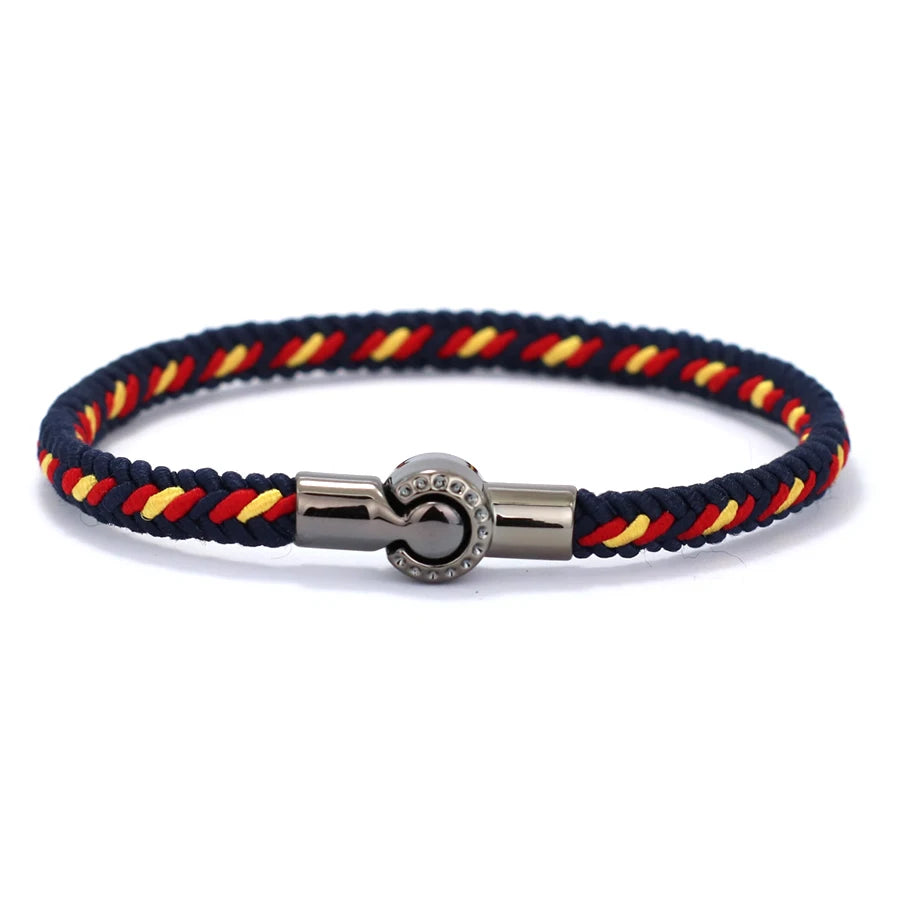 Neue Klasse A Ethnische Seil Armband Für Männer Frauen Magnet Schnalle Handgemachte Weaven Armreif Freizeit Pulseira Zubehör Hombre Hombre