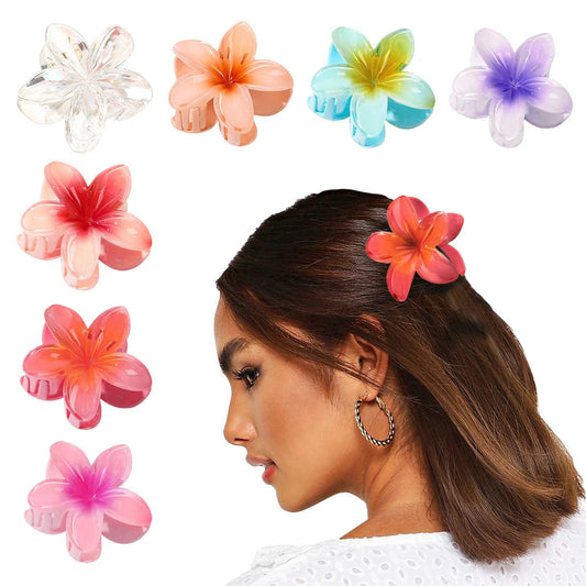 Mode Frauen Blume Haars pangen Urlaub Böhmen Ei Blume Haar Krallen Haars pangen matte Mädchen große Haarnadeln Haarschmuck