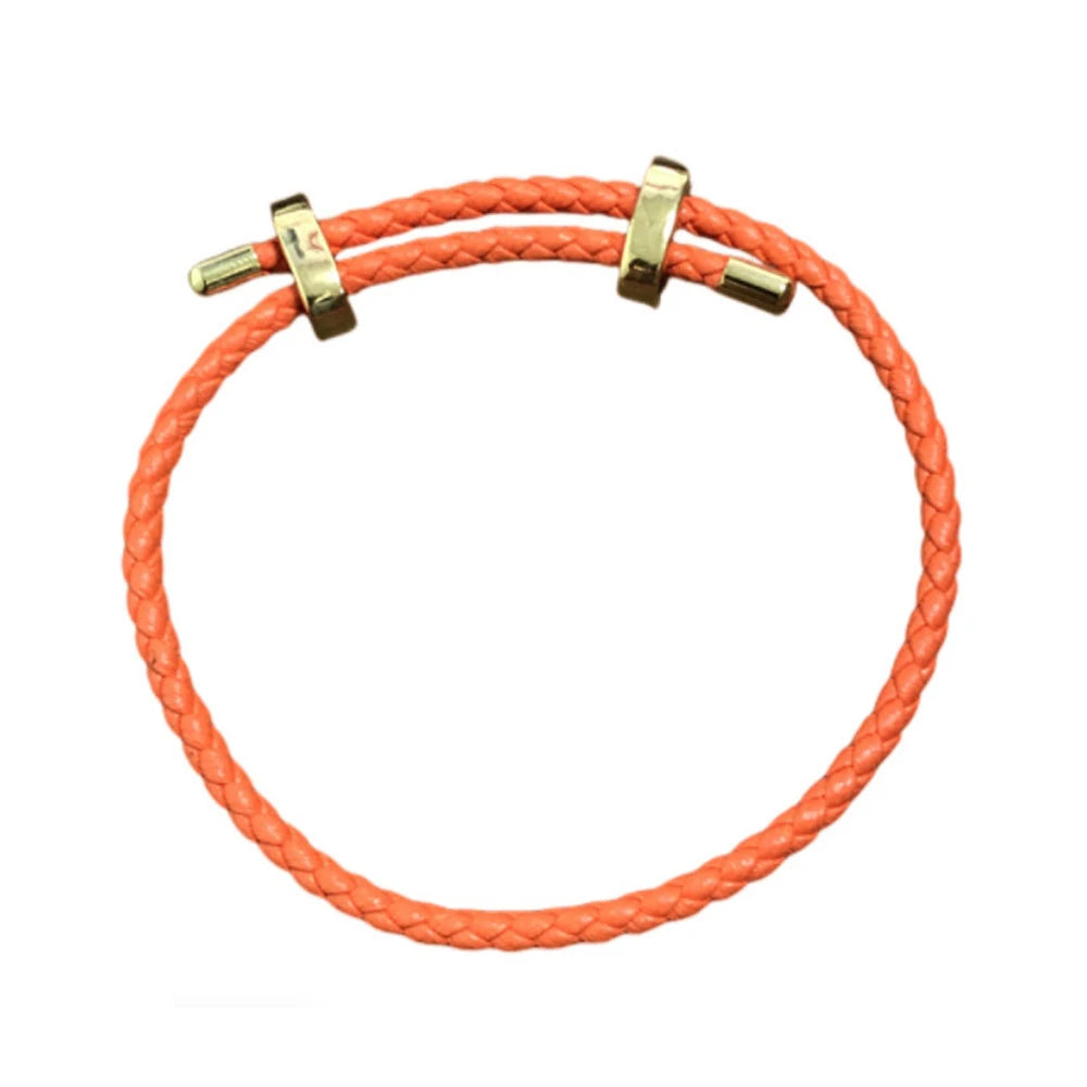 1Pcs Einstellbare Geflochtene Acht-Zeichen Schnalle Leder Armband Für Paar Männer Frauen Armreif Schmuck Machen Zubehör Großhandel