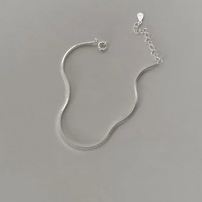 Panjbj sterling silber linie extrem feines armband für frauen lieben haert perle koreanisch ins süßes schmuck geschenk drops hipping