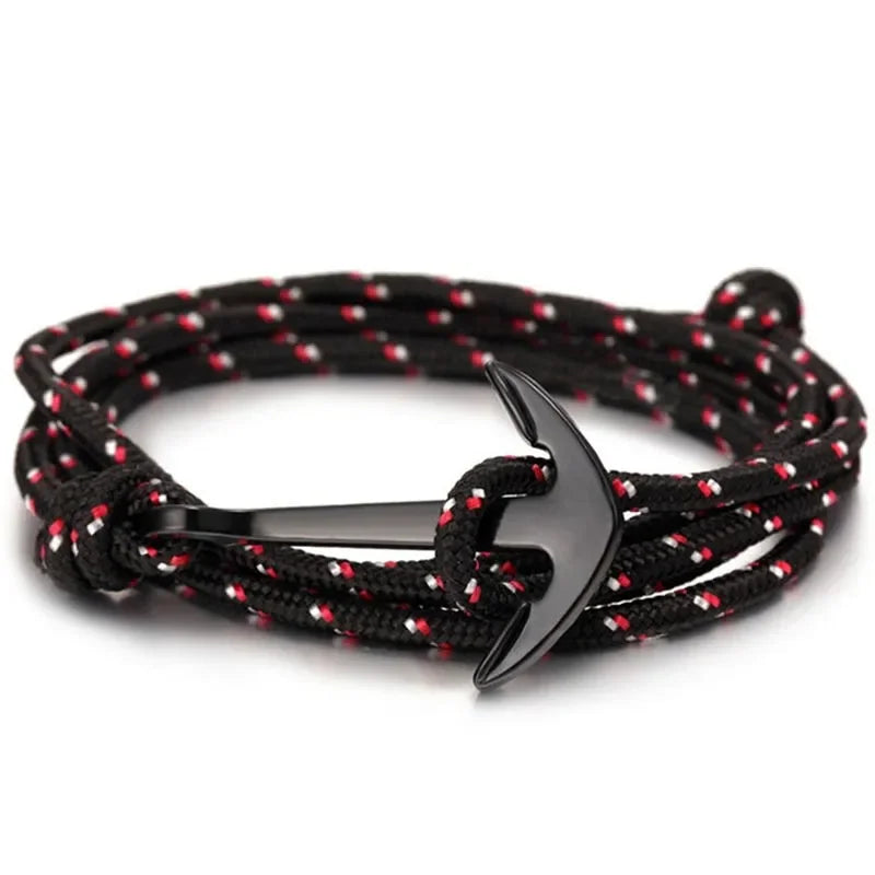 Großhandel Sommer-Stil, Nylon-Seil-Kette und Gliederarmbänder, beliebter Schmuck, Anker-Armbänder für Damen und Herren, 2024, heißer Verkauf