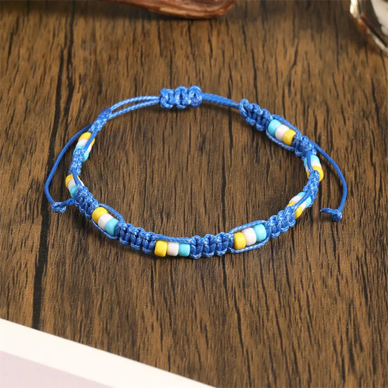 Böhmische farbige Perlen, verteiliges handgewebtes Armband für Männer/Frauen, lässig, täglich, trendig, einfache Accessoires, Freundschaftsgeschenke für Männer