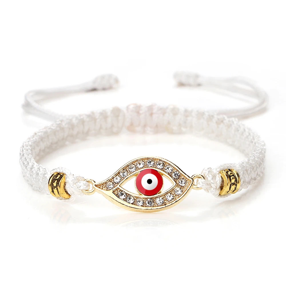 Handgemachte türkische böse Blick Armbänder für Frauen Männer geflochtene rote Seil Glück Armbänder Mode Paar Armbänder Freundschaft Schmuck