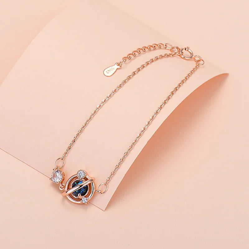 Charm-Armband aus 925er-Sterlingsilber mit Glücksperlen für Damen, Kette, runde Armreifen, modischer Luxus-Qualitätsschmuck, Weihnachtsaccessoires