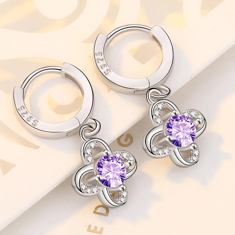 Stern-Ohrstecker aus 925er-Sterlingsilber, AAA-Zirkon, hohe Qualität für Damen, Ohrring, Hochzeit, Modeschmuck, Accessoires, Party-Geschenk