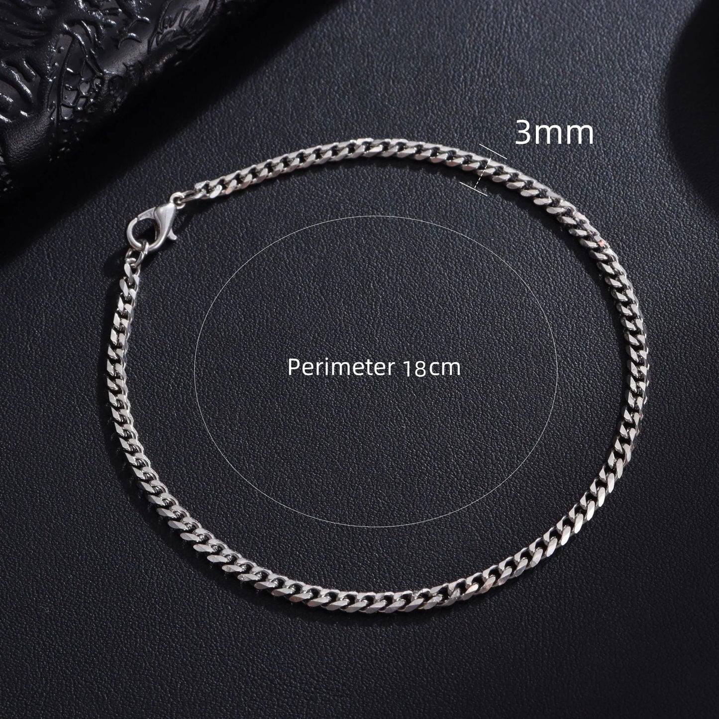Neue Trendy Kubanische Kette Männer Armband Klassische Edelstahl 3/5/7/9mm Breite kette Armband Für Männer Frauen Schmuck Geschenk
