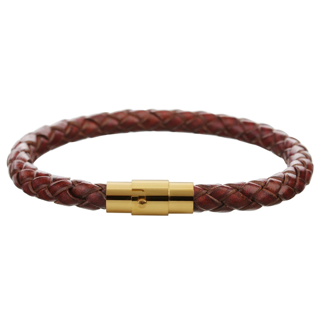 1pc 19/20/21/22cm Mode Design Woven Vintage Echtes Leder Seil Magnetische Schnalle männer armband Für Männer Schmuck Geschenke