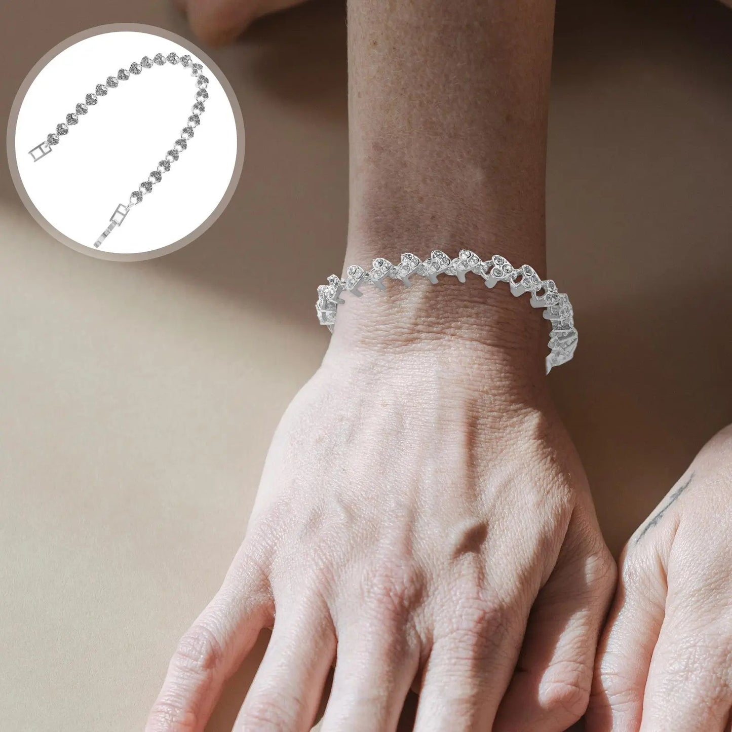 Kristall Wristb Exquisite Schmuck Frauen Armreif Frauen Armreif Mode Accessoires Geschenk Strass Armband Idee