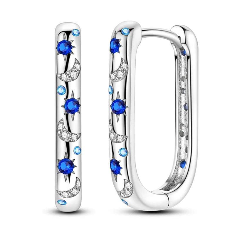 2025 neue 925 Sterling Silber Creolen Blumen Zirkon Tropfen Ohrringe Stud Für Frau Feine Geburtstag Hochzeit Schmuck Geschenke