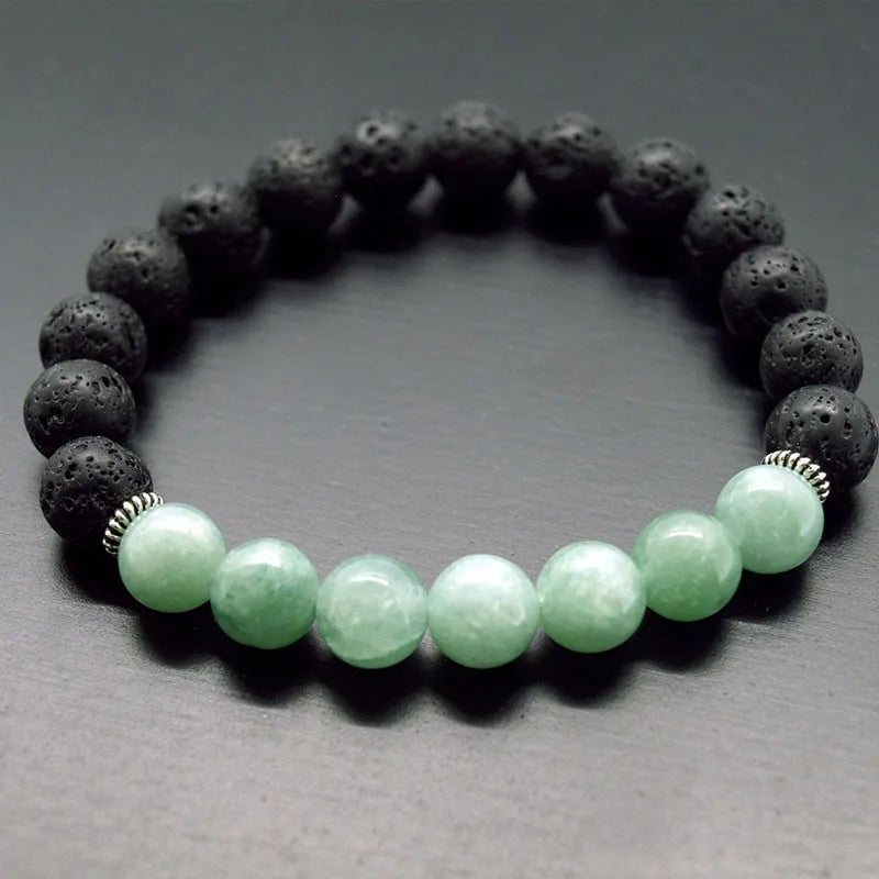 Schwarzes Turmalin, Hämatit, Rosenquarz & Lepidolith Armband/Heilung, Depression, Angst, Schutz, Empath Armband