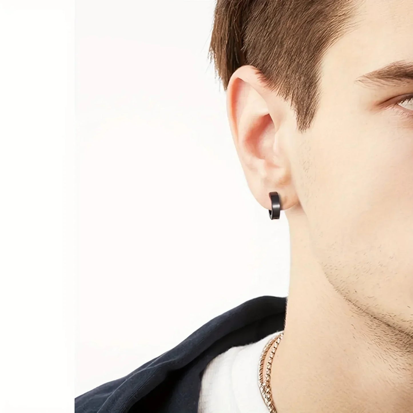 2 Stück Punk Herren Starker Magnet Magnet Ohrstecker Set Nicht Piercing Ohrringe Gefälschte Kreuz Ohrringe Geschenk für Freund Liebhaber Schmuck