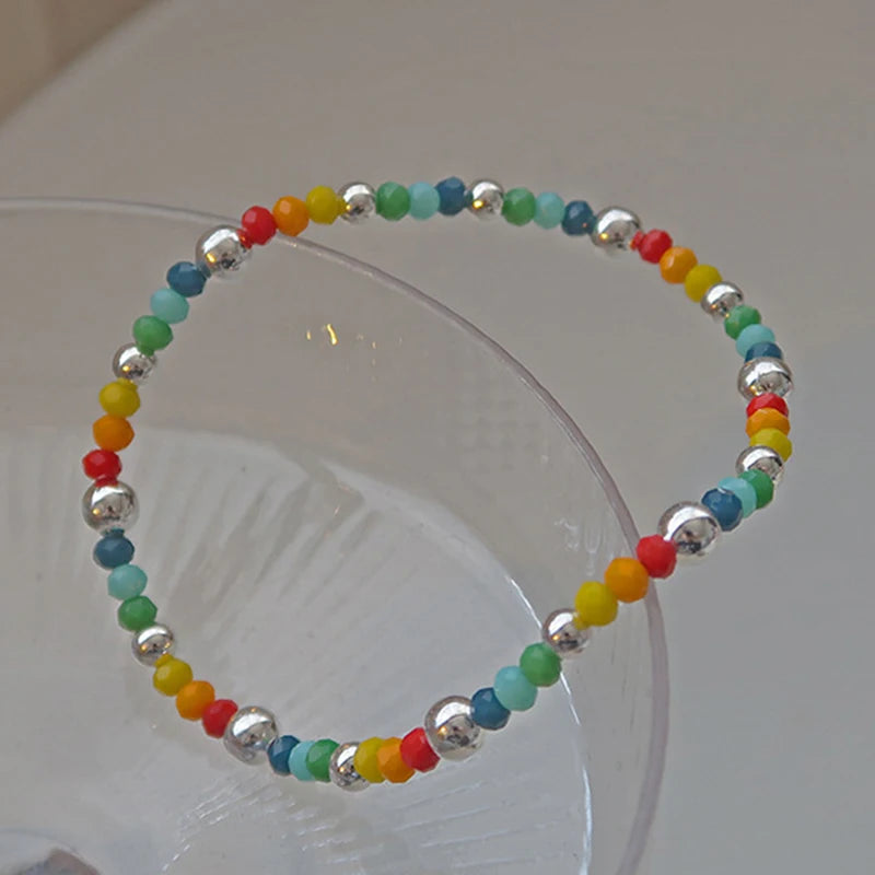Panjbj sterling silber linie extrem feines armband für frauen lieben haert perle koreanisch ins süßes schmuck geschenk drops hipping