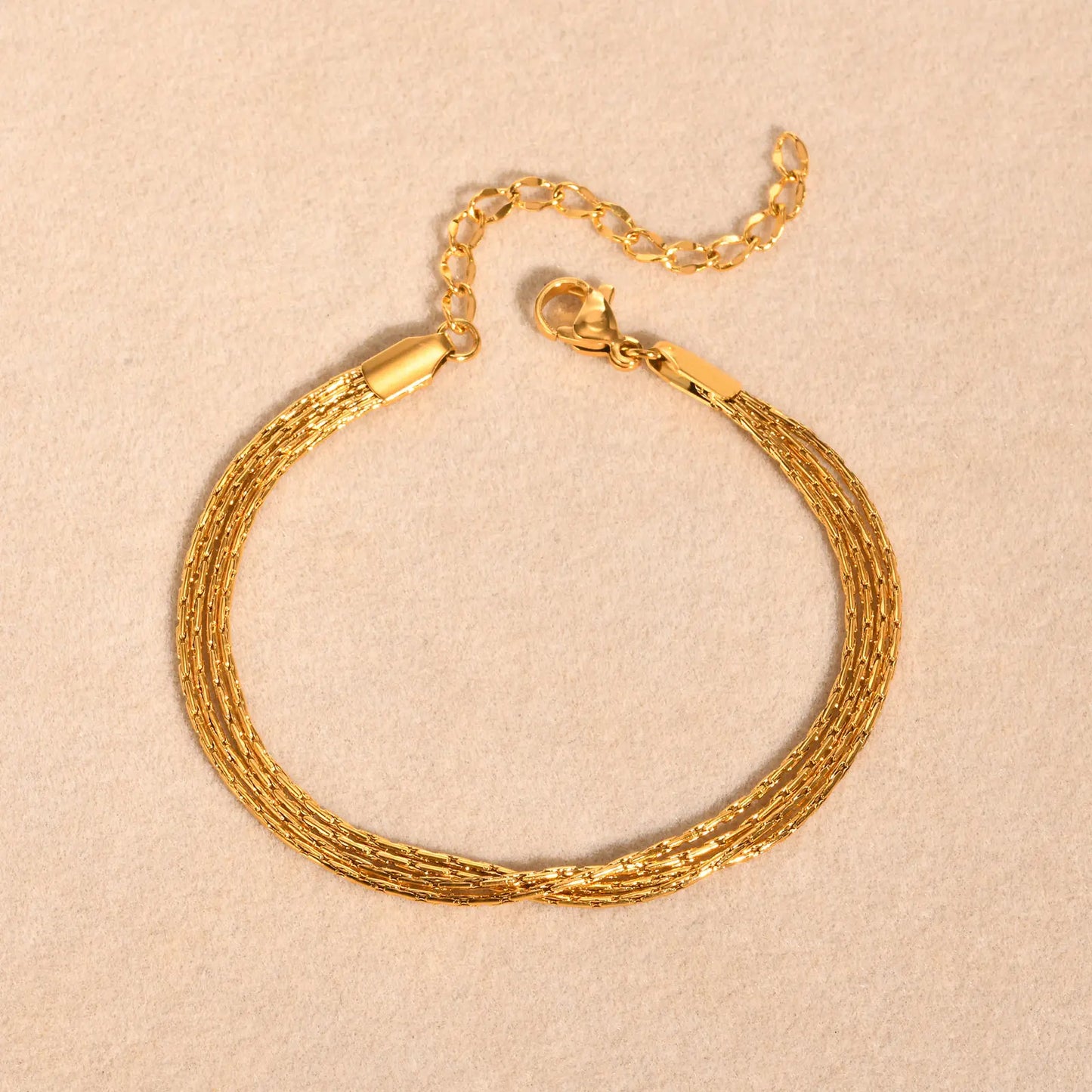 Klassisches mehrschichtiges Perlenkettenarmband, Damenarmbänder aus Edelstahl, trendiger Schmuck als Muttertagsgeschenk