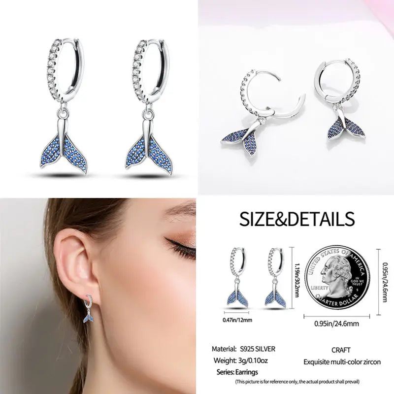 2024 Hotsale Ohrringe aus 925er-Sterlingsilber, Creolen mit Pavé-CZ-U-Form, Zirkon für Frauen, funkelnd, mit Größe, Modellanzeige