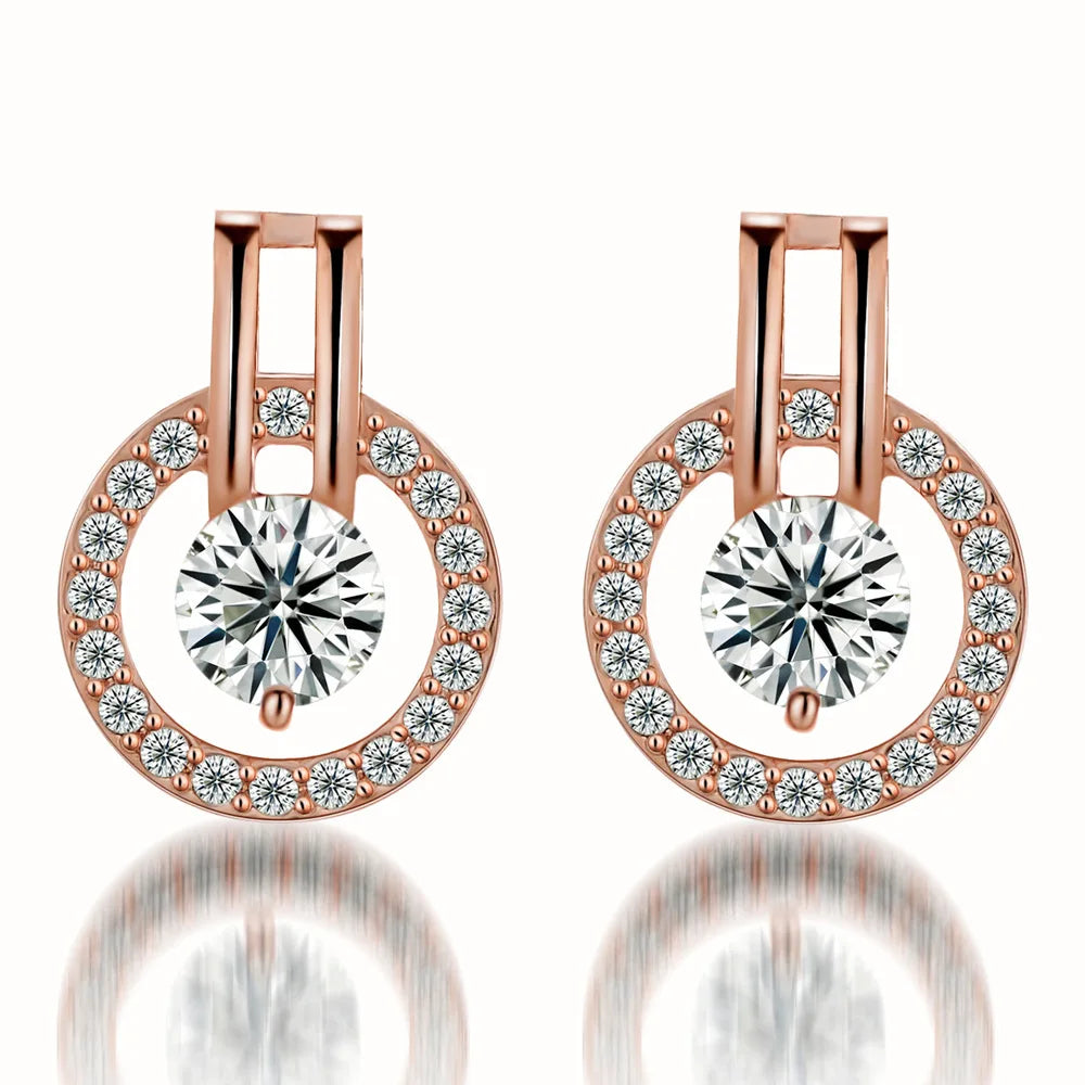 Stern-Ohrstecker aus 925er-Sterlingsilber, AAA-Zirkon, hohe Qualität für Damen, Ohrring, Hochzeit, Modeschmuck, Accessoires, Party-Geschenk