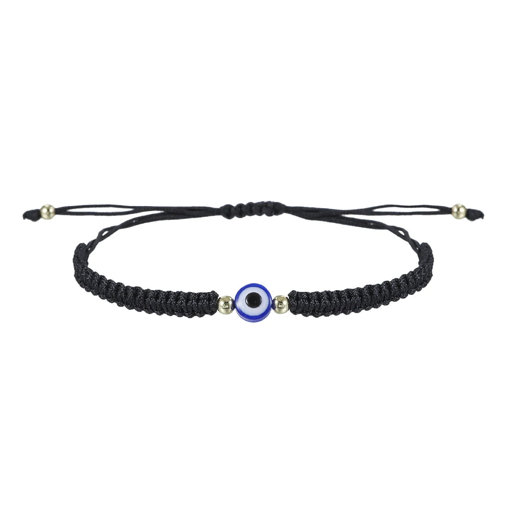 Neue Gebet Hand von Fatima Bösen blick Flechten Armband Rot Schwarz Blau Farbe Nylon Faden Glück Paar Armband Schmuck Männer Frauen