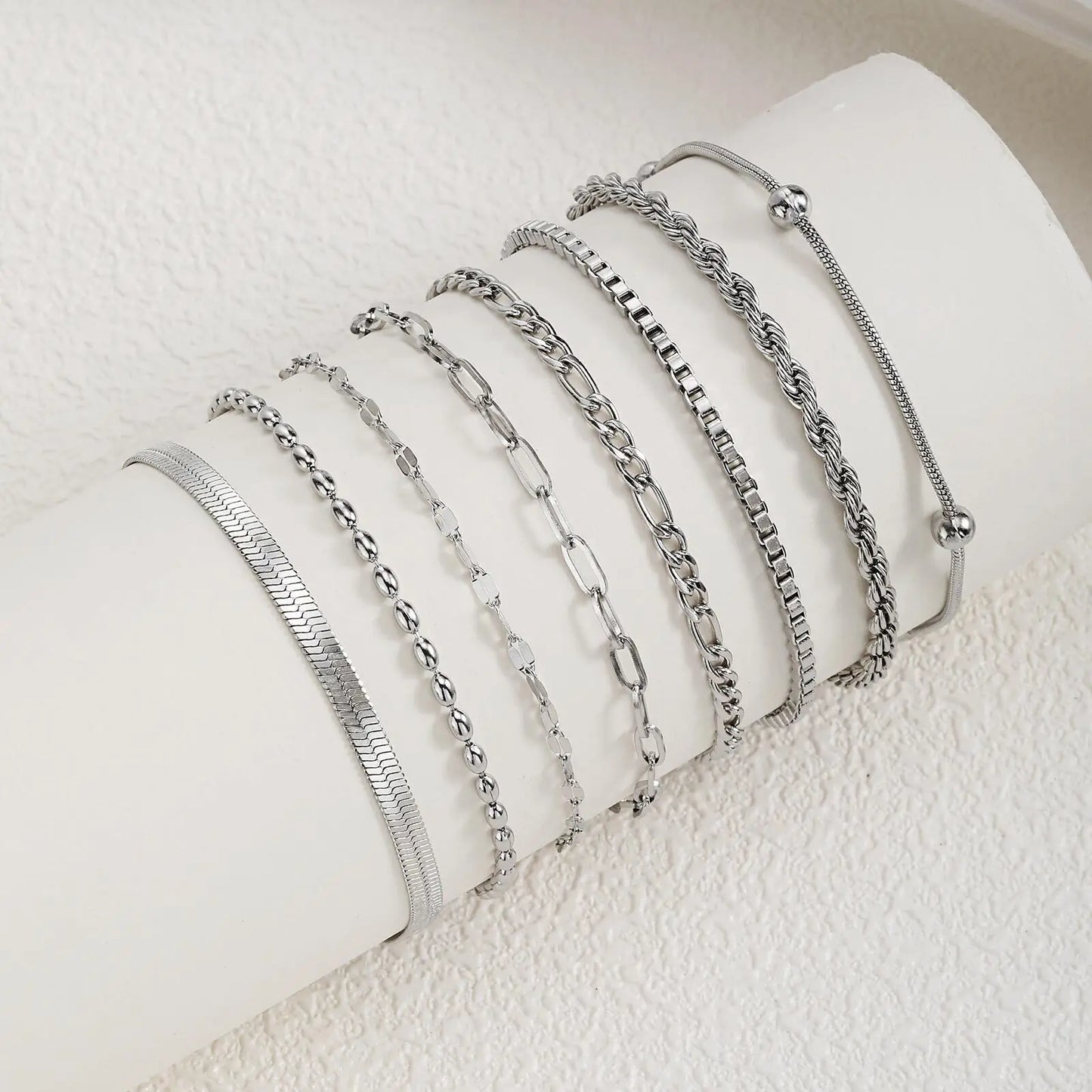 Edelstahl-Kettengliederarmbänder für Damen und Herren, Liebesgeschenk zum Valentinstag für Sie