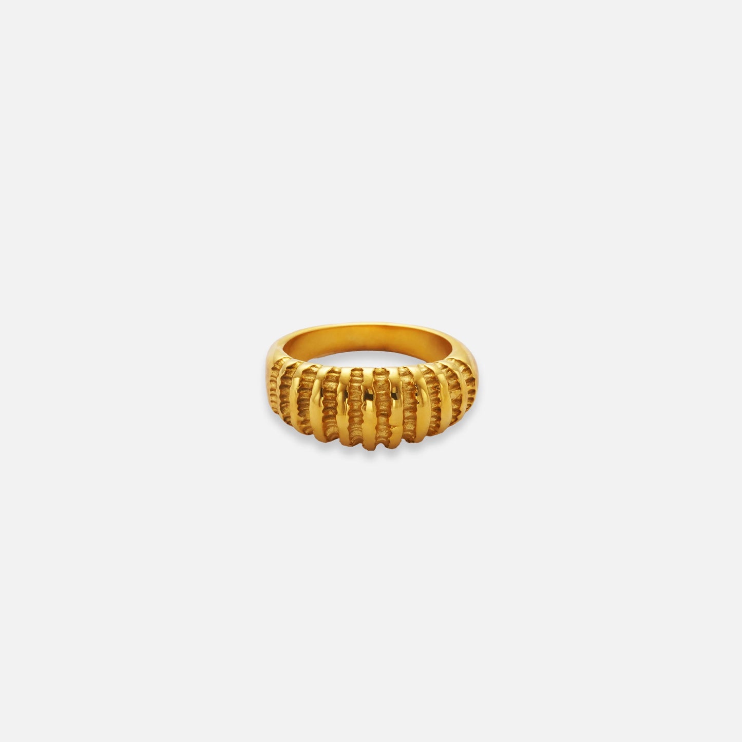 DASEIN 18k vergoldetes Gypsy-gestreiftes Manschettenarmband aus Edelstahl, hochwertige Anti-Mode-Armreifen, Luxus-Schmuck für Damen
