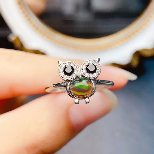 Neue Natürliche Opal Ring S925 Silber Eingebettet Hauptstein 4*6mm Vielseitig Beliebte Weibliche Schmuck Zubehör Hand kette