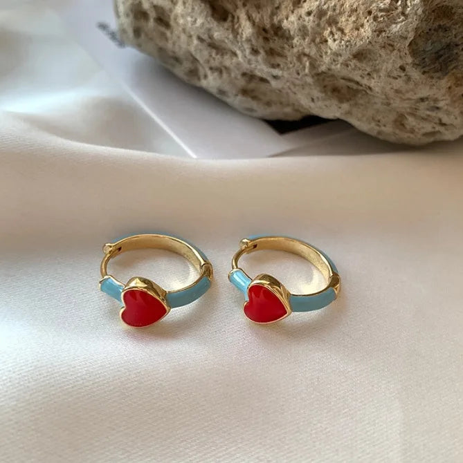 Mode Bunte Zirkon Stern Halskette Ohrringe für Frauen Süße Kühle Pentagramm Colliers Schlüsselbein Kette Ohrringe Y2K Schmuck Sets