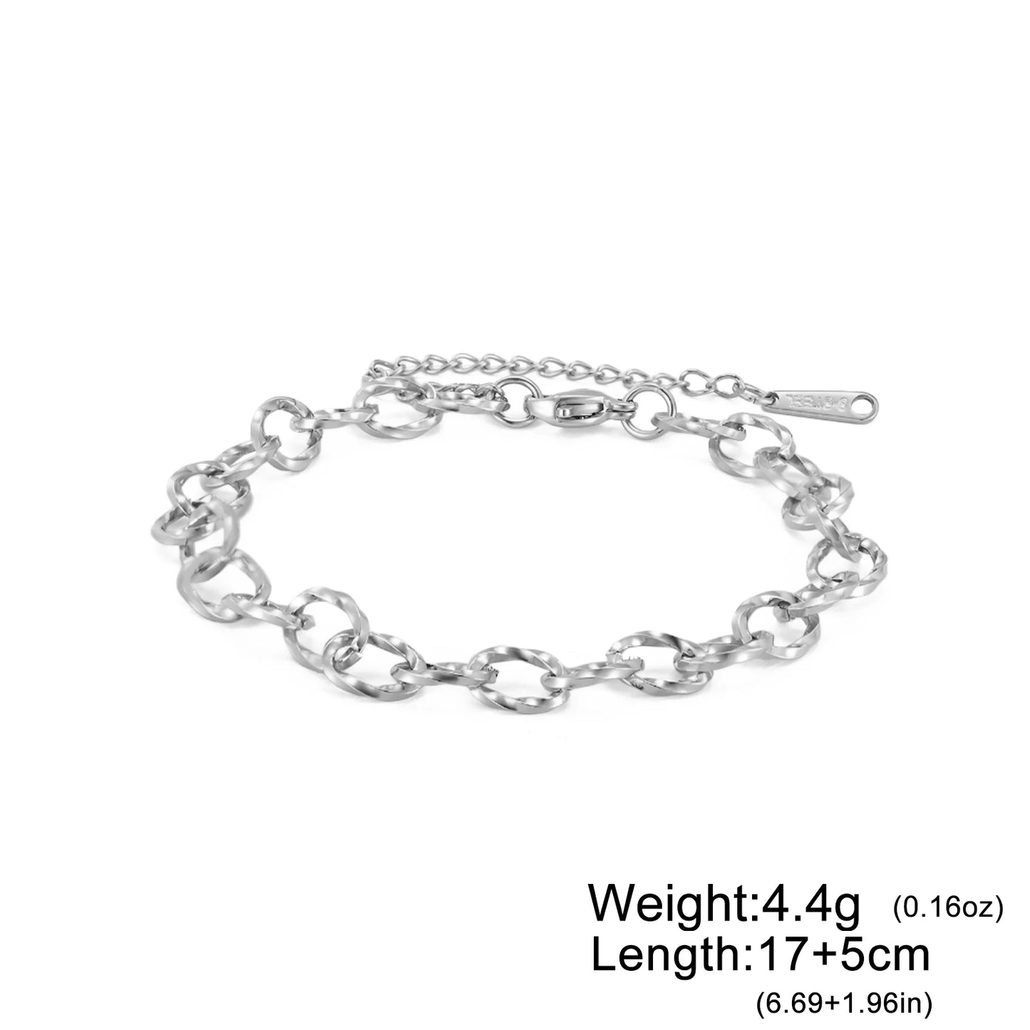 Lucktune Ineinandergreifende Armbänder Mode Edelstahl frauen Hand Armband Minimalistischen Gold Farbe Schmuck Party Geschenk Großhandel