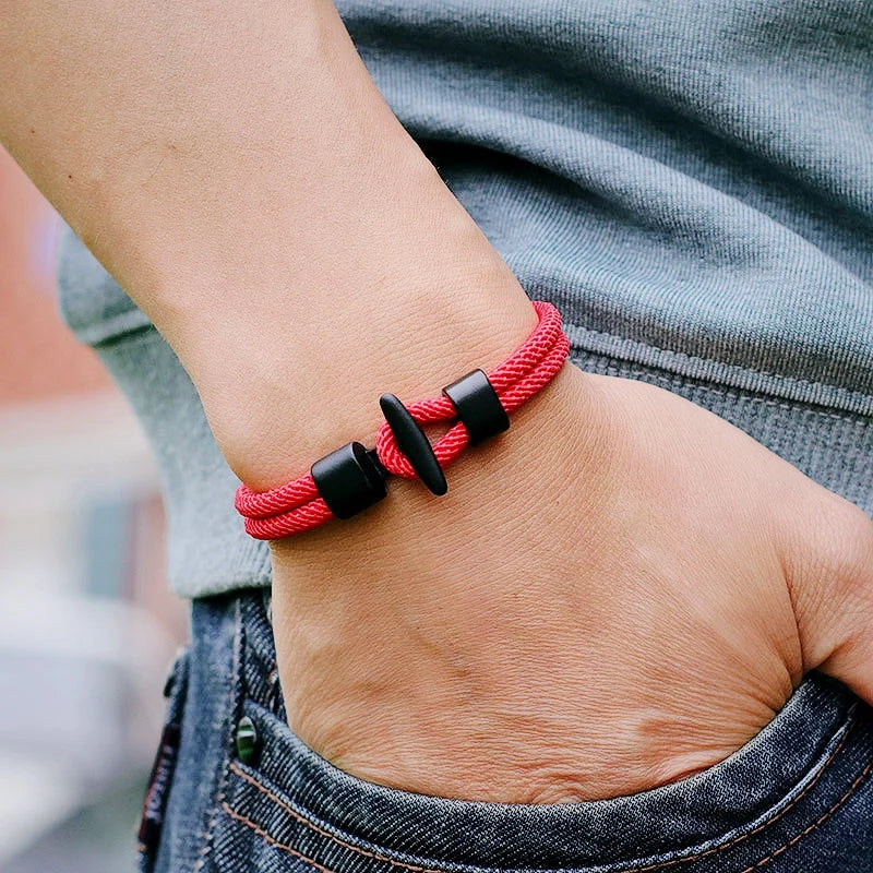 51Luckind Einfache Design Milan Seil Armband Handgemachte Männer Frauen Outdoor Survival Armband Für Camping Armband Gewinde Schmuck