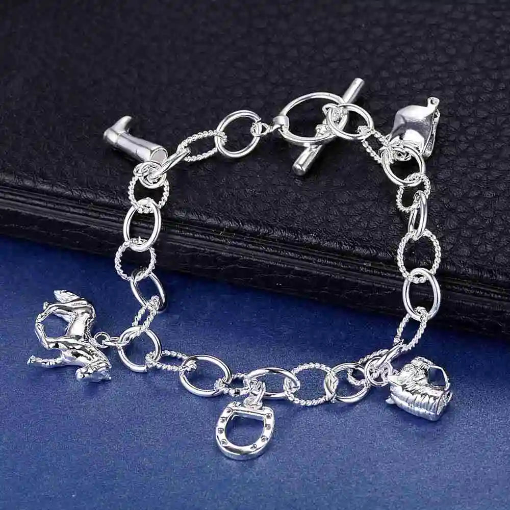 Armband aus 925er-Sterlingsilber, Herz, hochwertige romantische Kette für Damen und Herren, modisch, Verlobungsfeier, Hochzeit, Schmuck, Geschenk