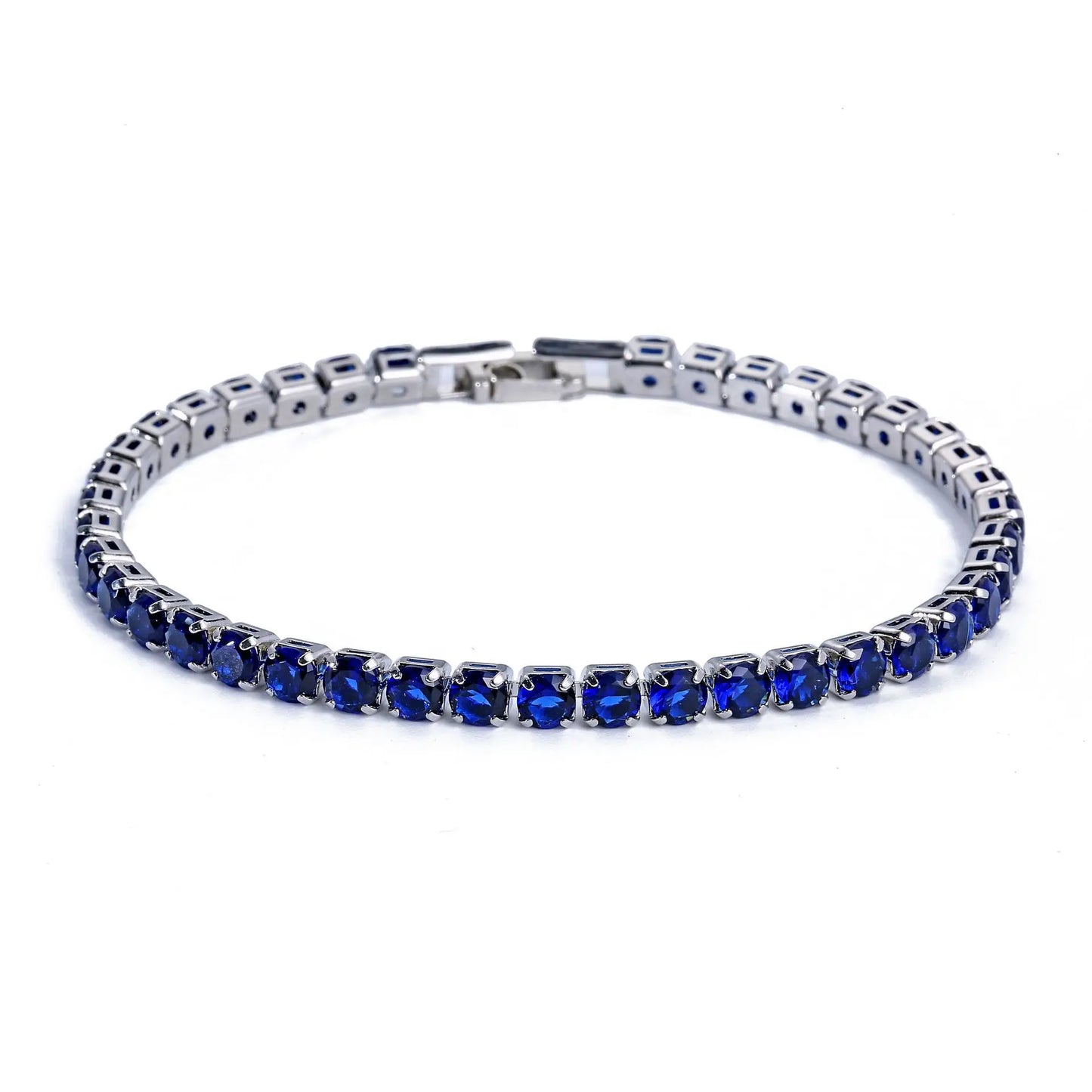 Luxus Hiphop Iced Out 4mm Zirkonia Kristall Tennis Armbänder Für Frauen Männer Gold Farbe Silber Farbe Armband Kette schmuck
