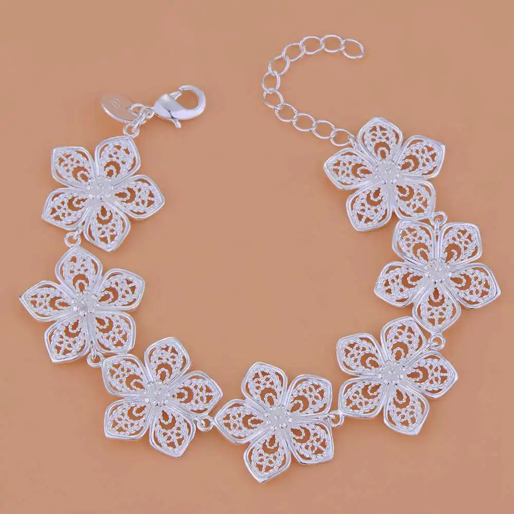 Neues Armband aus 925er-Sterlingsilber, hochwertige romantische Kette für Damen, modisch, Verlobungsfeier, Hochzeit, Schmuck, Geschenk