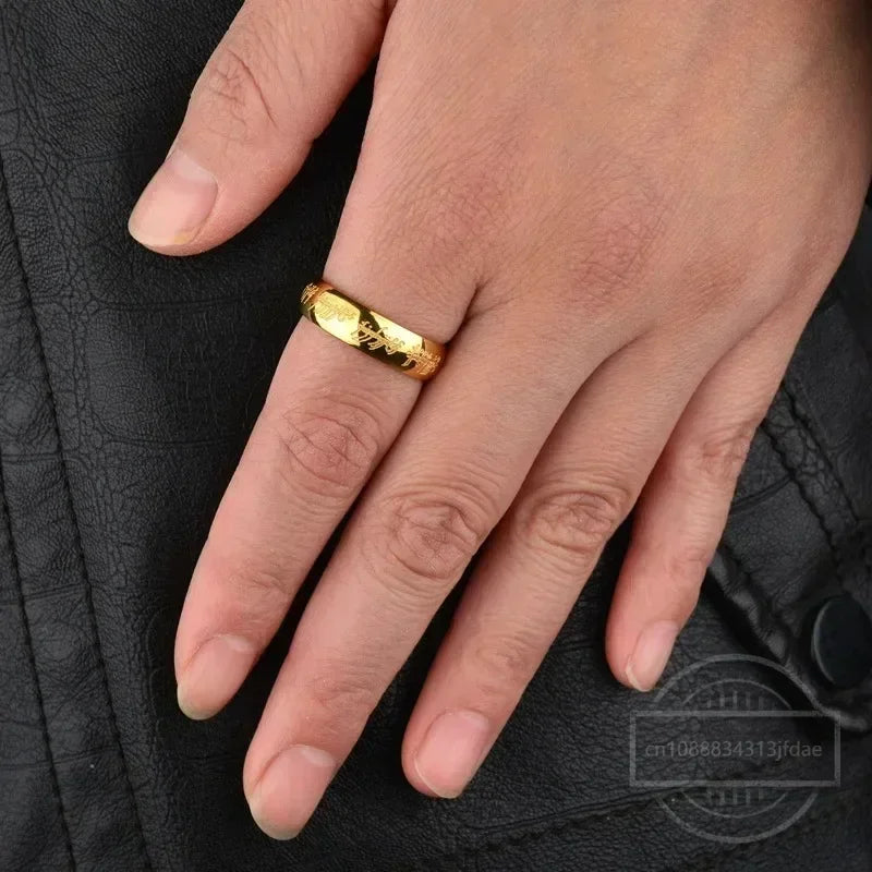 Trendige Edelstahl-Lasergravur, exquisite Paare, Eheringe für Männer und Frauen, modischer Film, Schmuck, Geschenke