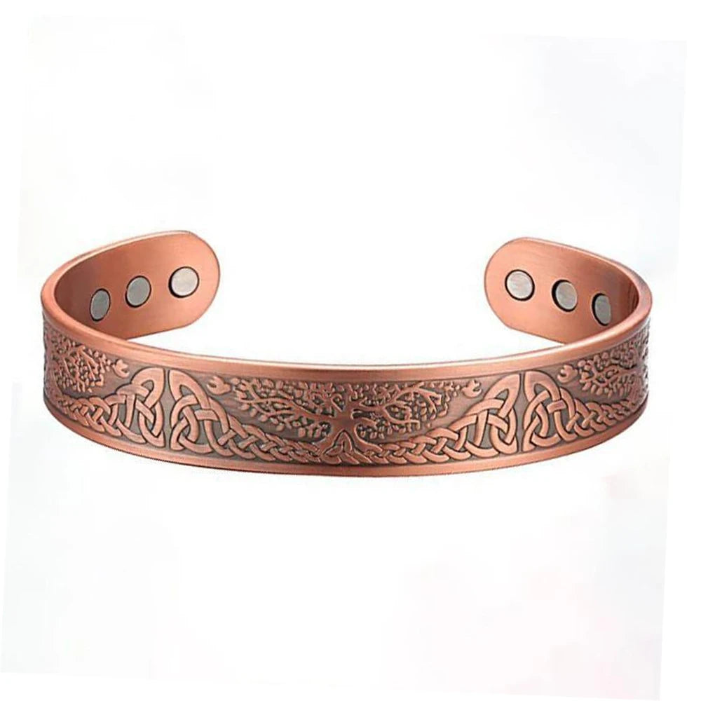 Vintage-Armband mit magnetischer Energie im europäischen und amerikanischen Stil, antikes Kupfer-Magnet-Trendaccessoire