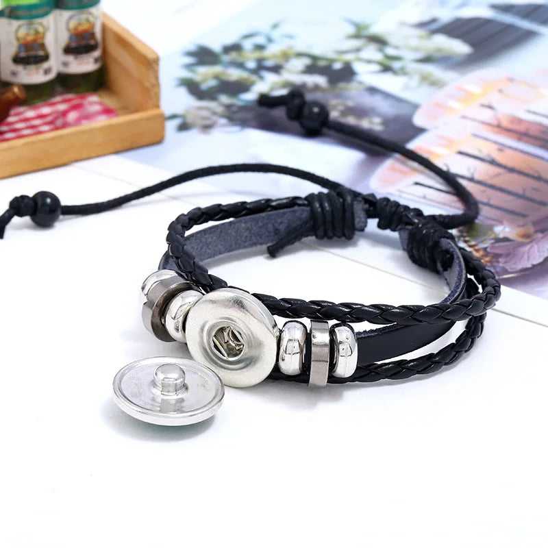 Mehr schicht iges Leder armband 12 Sternbild Sternzeichen Herren Damen geflochtene Armbänder Leo Skorpion Jungfrau Schmuck