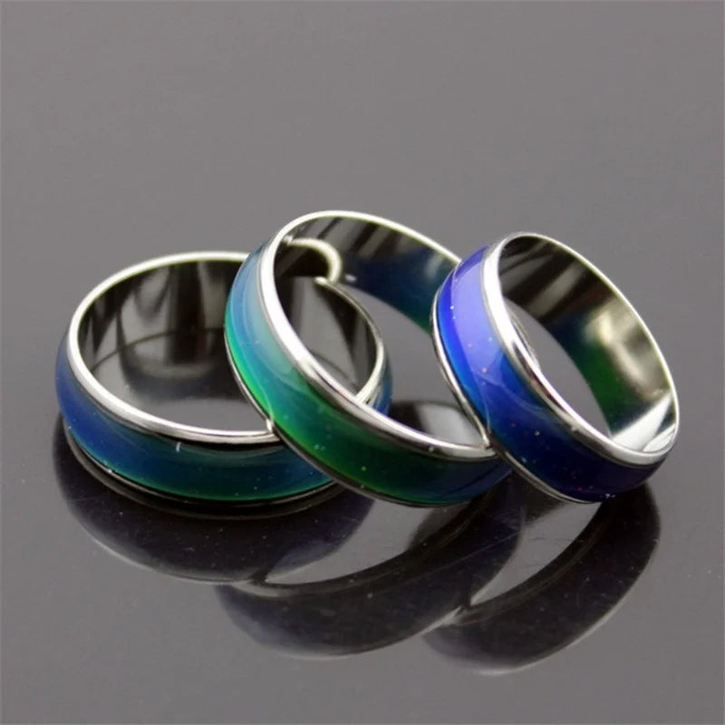 Ringe mit wechselnder Farbe, magische Stimmung, Emotion, Gefühl, Temperaturregelung, wechselnde Ringe für Frauen, Männer, Paare, Ringe, Ton-Schmuck