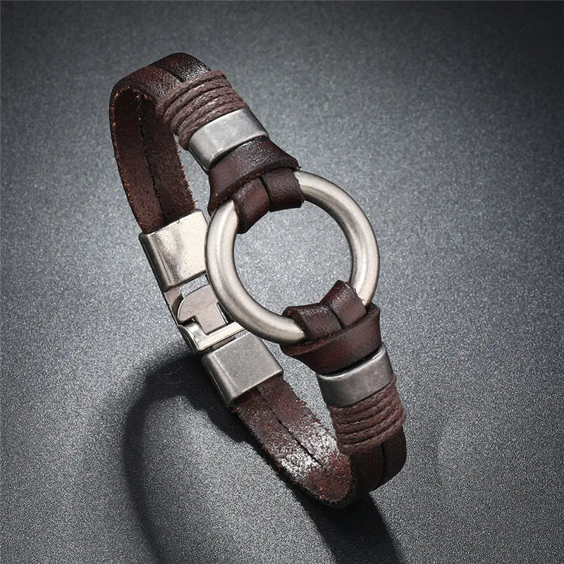 Letapi hochwertige geflochtene schwarze Leder armband für Männer Punk Vintage Unisex Charme Hochzeits schmuck Geschenk