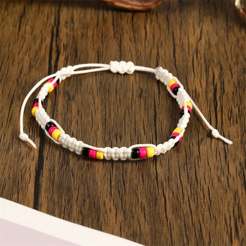Böhmische farbige Perlen, verteiliges handgewebtes Armband für Männer/Frauen, lässig, täglich, trendig, einfache Accessoires, Freundschaftsgeschenke für Männer